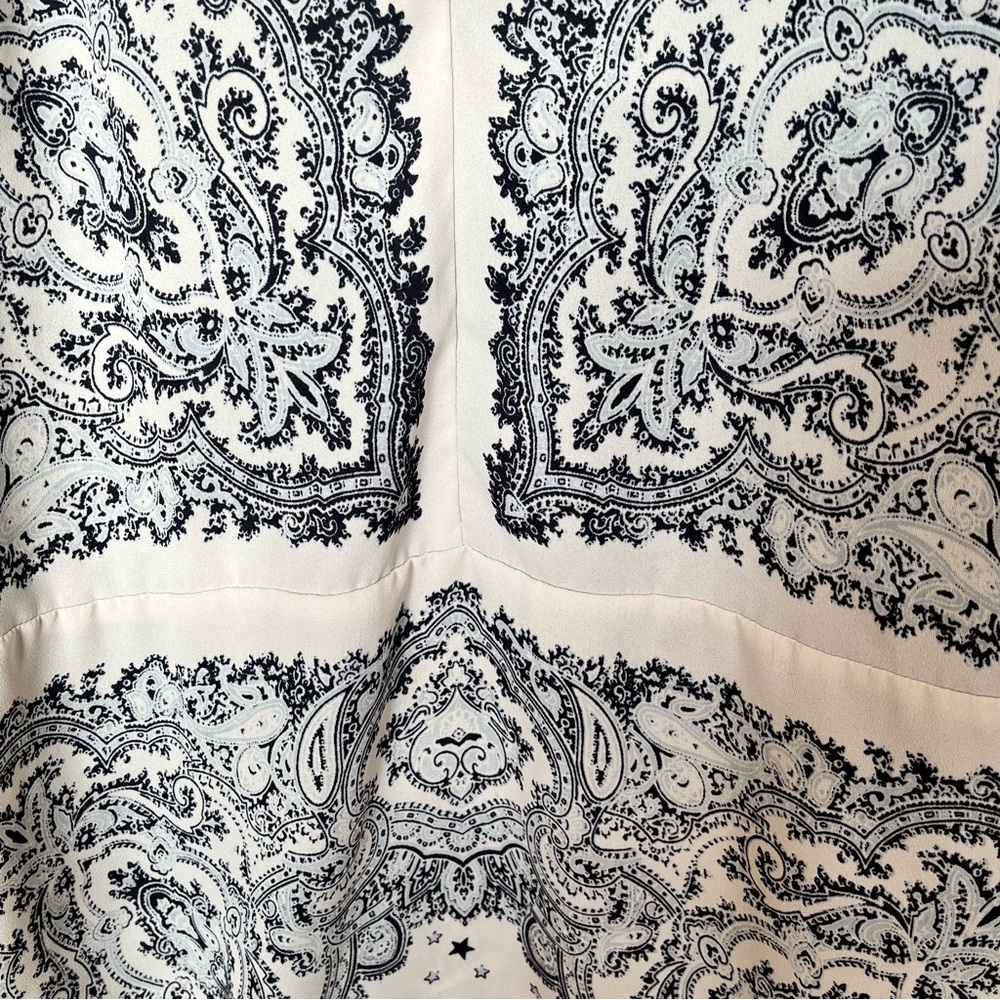 Maison Scotch Paisley & Geometric Print Blouse – Pioneer Top Size 3 (S/M) - Picture 3 of 7
